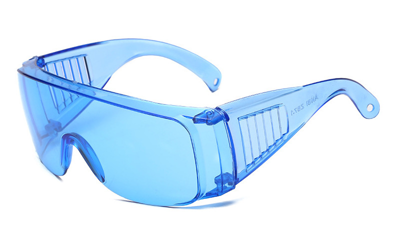Safety Goggles Over Glasses Blue OTG