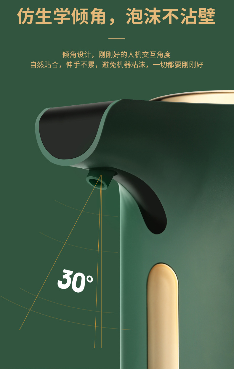 white automatic foaming soap dispenser touchless refillable