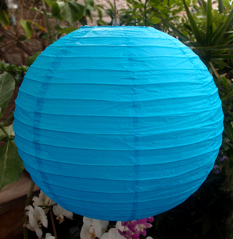 Round Parallel Ribbed Paper Lanterns