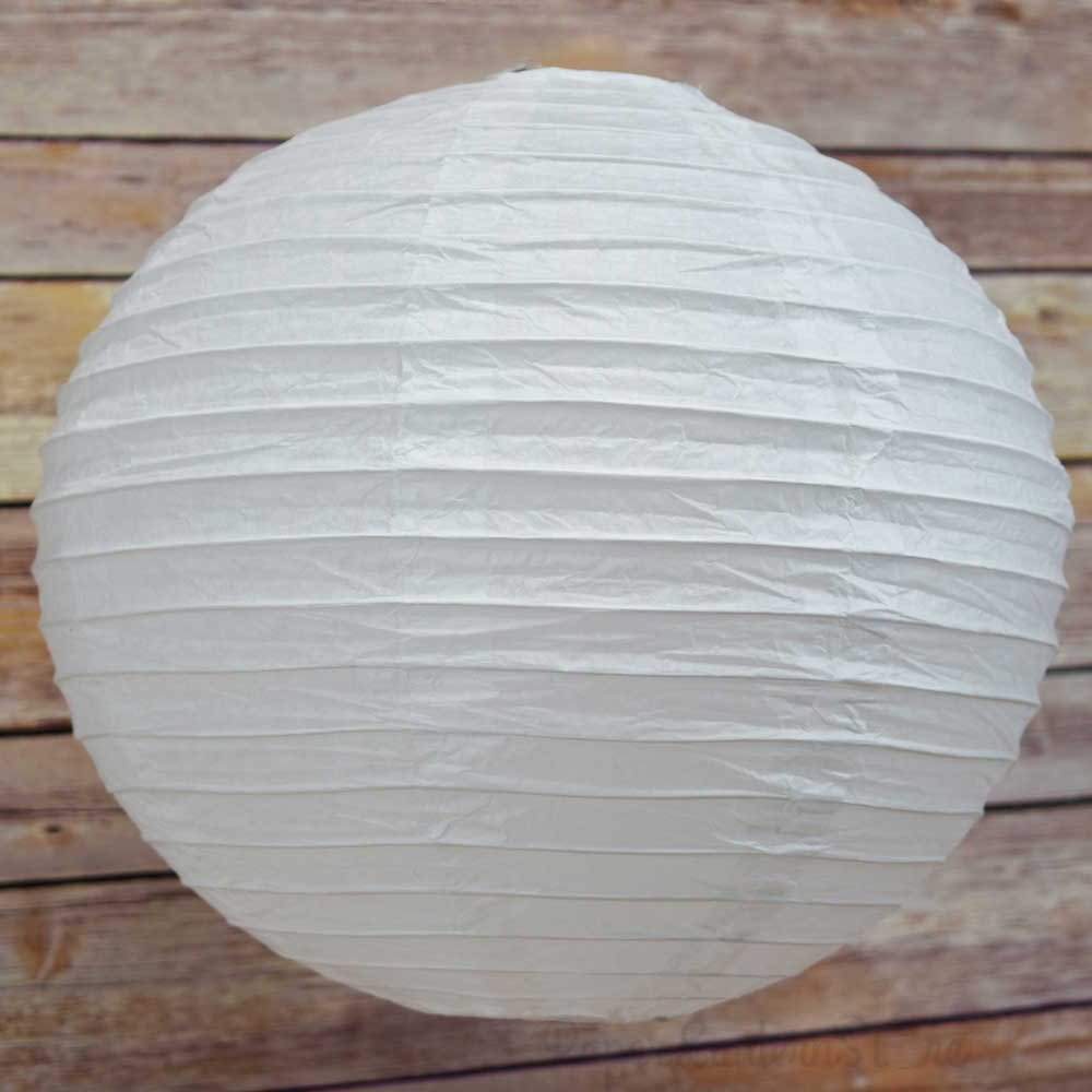 Round Parallel Ribbed Paper Lanterns