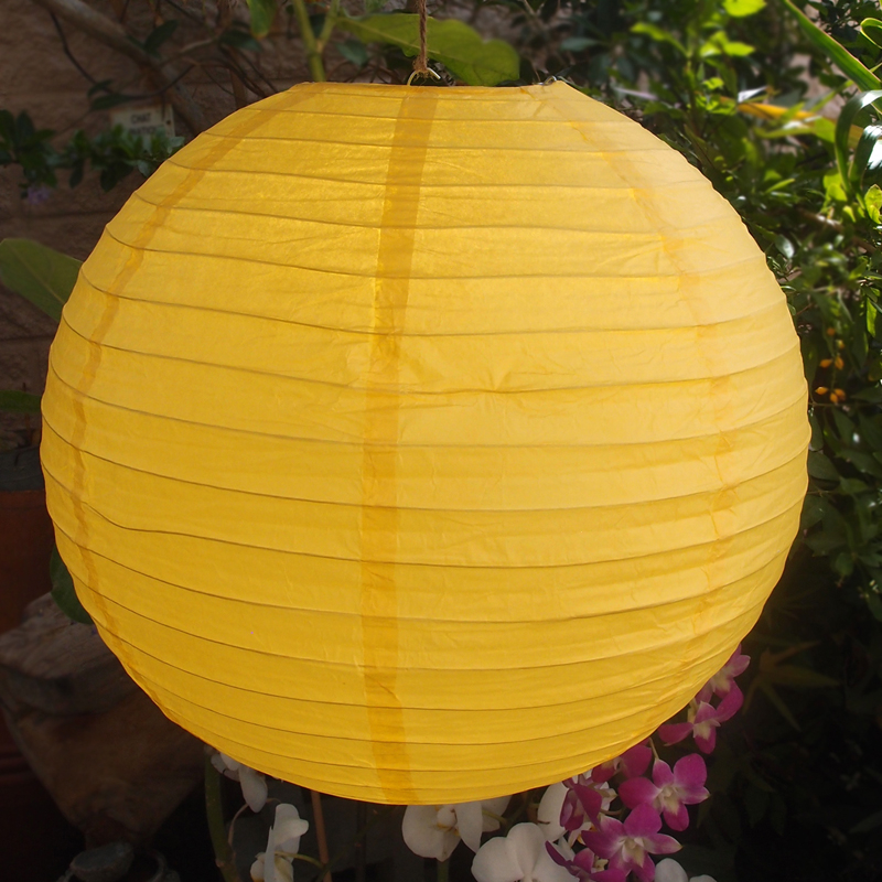 Round Parallel Ribbed Paper Lanterns