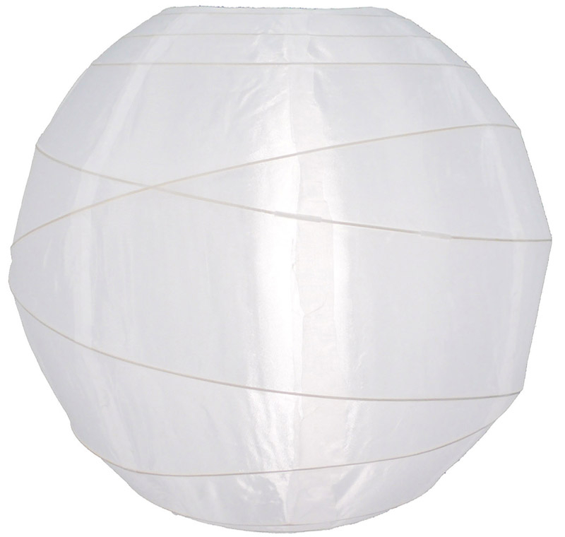 Criss Cross Ribs Round Nylon Lantern