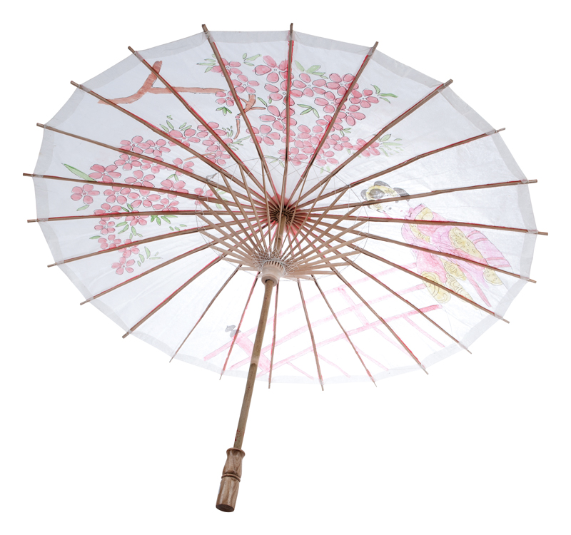 Japanese Girl Paper Parasol