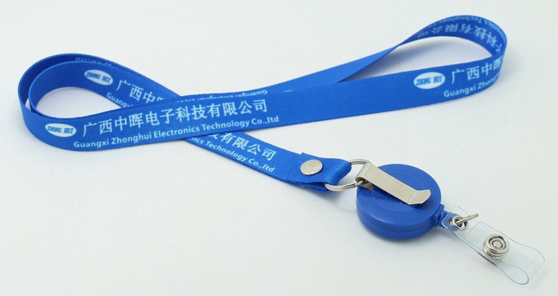 Retractable Badge Holder Lanyards with Custom Logo Printed Wholesale