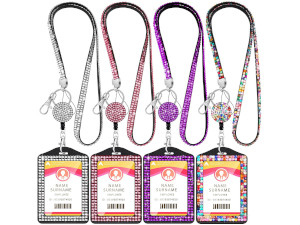 Rhinestone Badge Lanyards