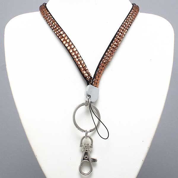 custom sparkly lanyard for keys, id card, USB flash drive custom sparkly lanyard for keys, id card, USB flash drive
