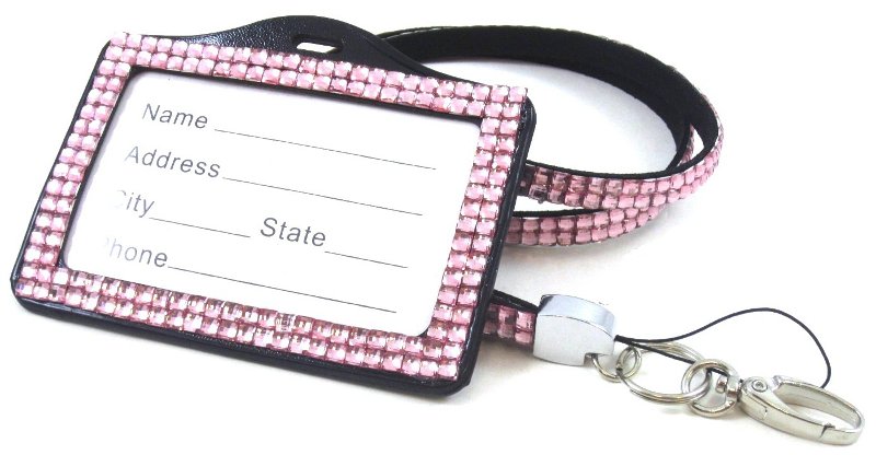 custom bling rhinestone lanyard with name badge holder custom bling rhinestone lanyard with name badge holder