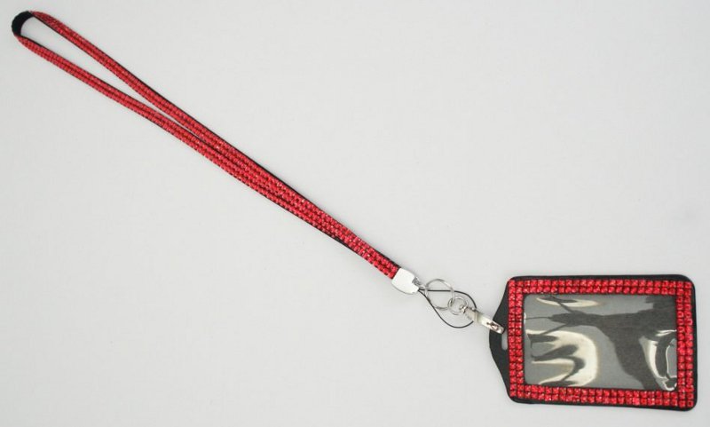 Jeweled Lanyard with Name Badge Holder Jeweled Lanyard with Name Badge Holder