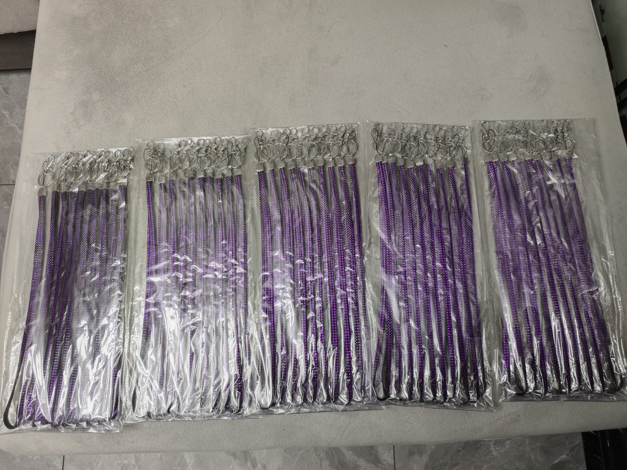 purple bling diamante rhinestone lanyards wholesale