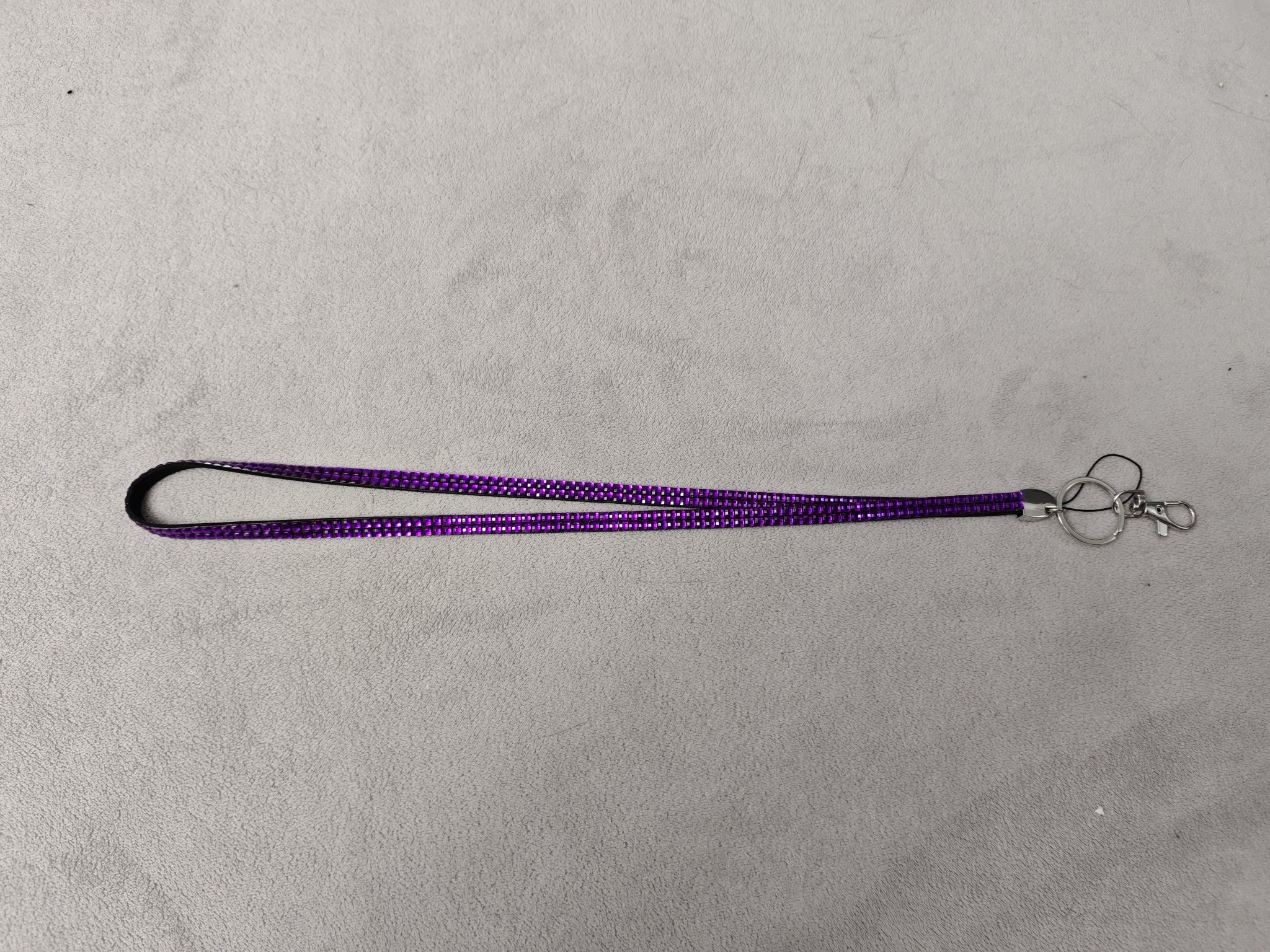 purple bling diamante rhinestone lanyards wholesale