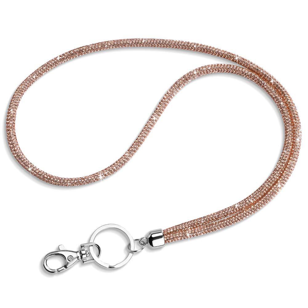 round sparkly bling rhinestone lanyard round sparkly bling rhinestone lanyard