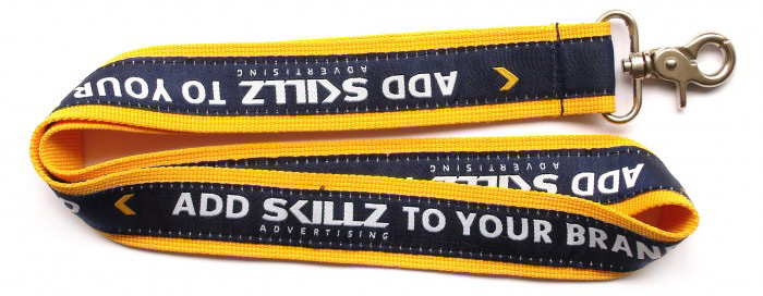 two layer satin lanyard with custom logo printed two layer satin lanyard with custom logo printed