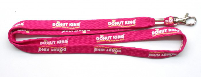 custom Tubular lanyard screen printed lanyard