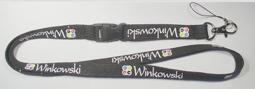 custom Tubular lanyard screen printed lanyard
