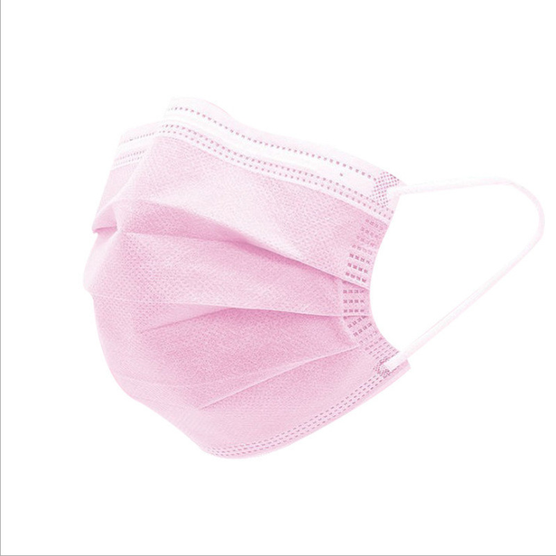 disposable pink color face mask anti bacteria germ dust pollen