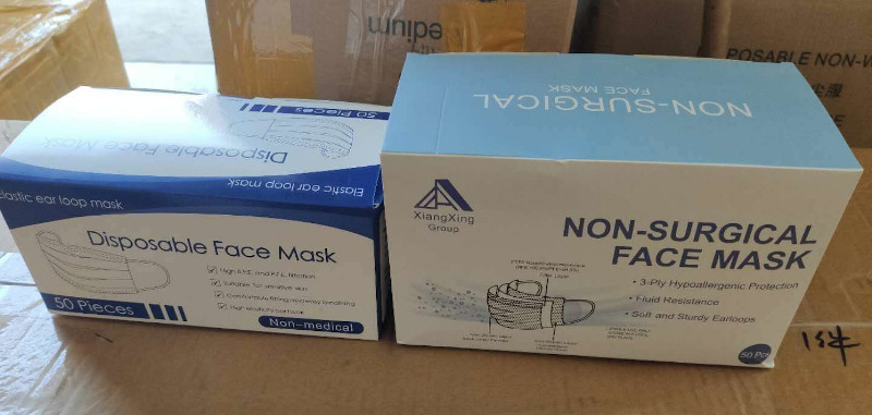 disposable daily face mask boxed
