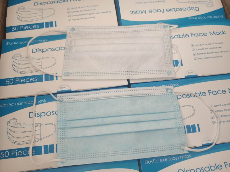 disposable daily face mask 3-ply for sale