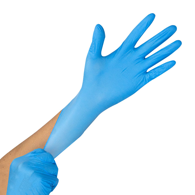 disposable blue nitrile gloves powder free latex free wholesale