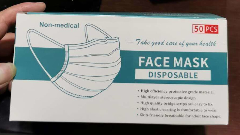 disposable protective face mask 3-ply nose mouth cover CE FDA anti bacteria germ dust pollen