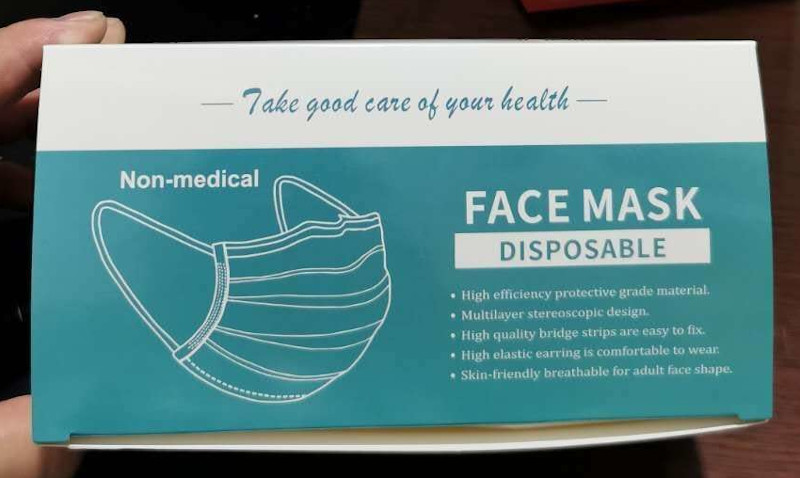 disposable protective face mask 3-ply nose mouth cover CE FDA anti bacteria germ dust pollen
