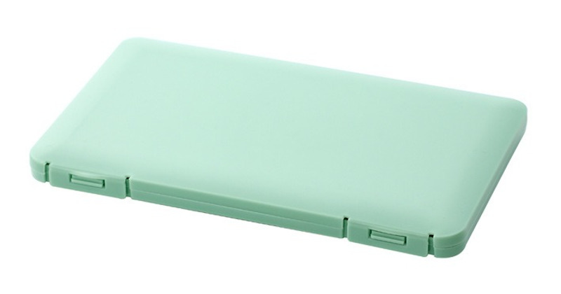 daily face mask case holder green