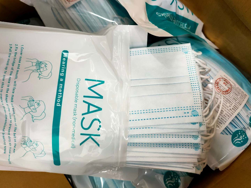 daily disposable 3-ply face mask US stock