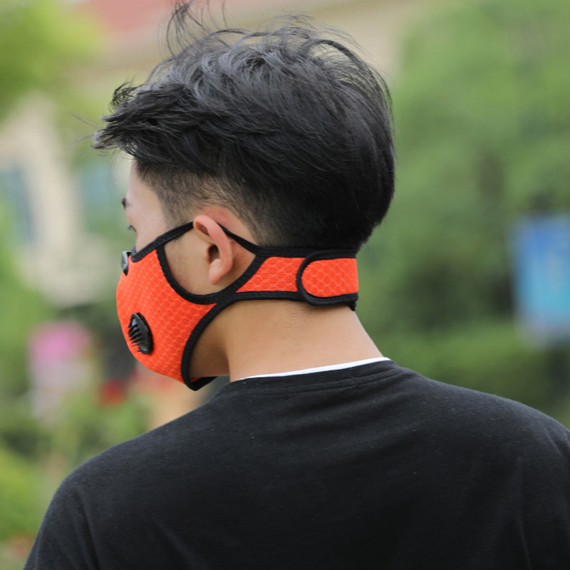 Cycling Riding Reusable Dust Face Mask with Breathing Valve PM2.5