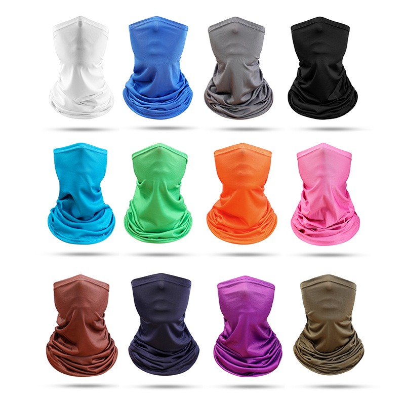 cooling ice silk blank neck gaiter for sale UV protection sun shade face mask