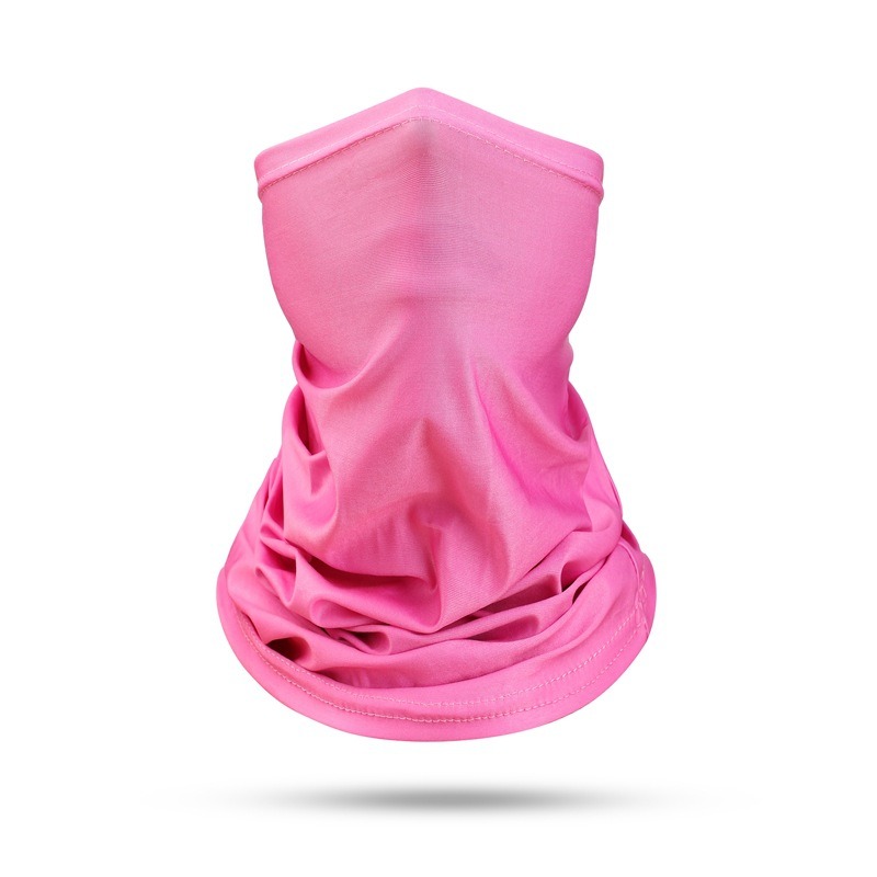 pink cooling ice silk blank neck gaiter for sale UV protection sun shade face mask