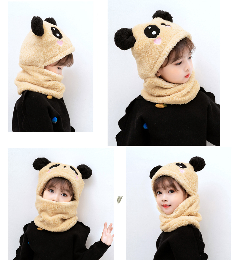 lovely hooded scarf cap neck gaiter cute warm hat