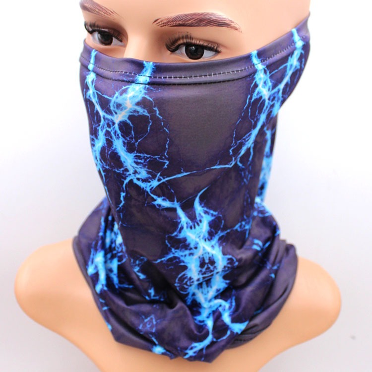cool lightning neck gaiter sun UV protection face mask breathable lightweight cooling