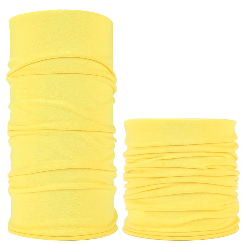 yellow plain neck gaiter for sale UV protection cycling cover