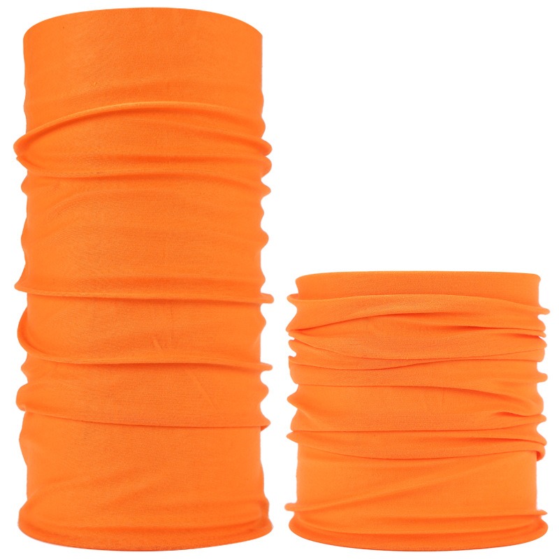 orange plain neck gaiter for sale UV protection cycling cover