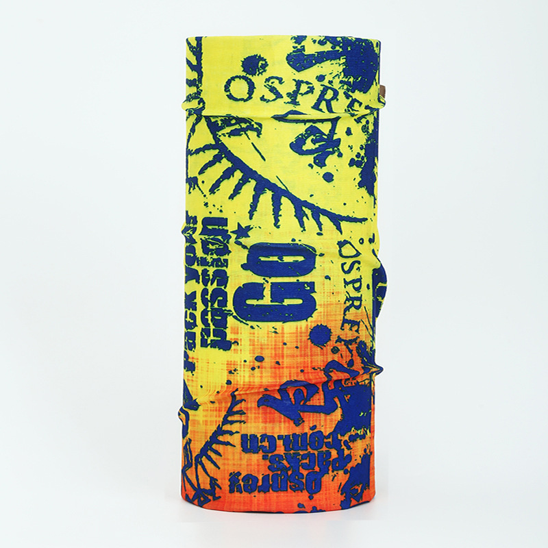 seamless printed neck gaiter thin lightweight breathable