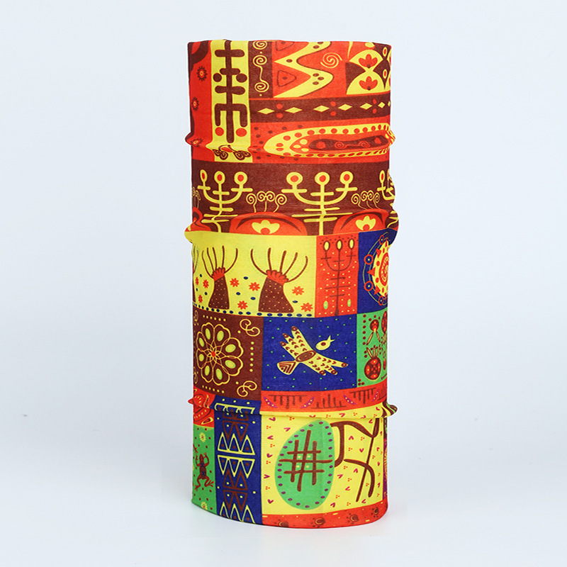 seamless printed neck gaiter thin lightweight breathable