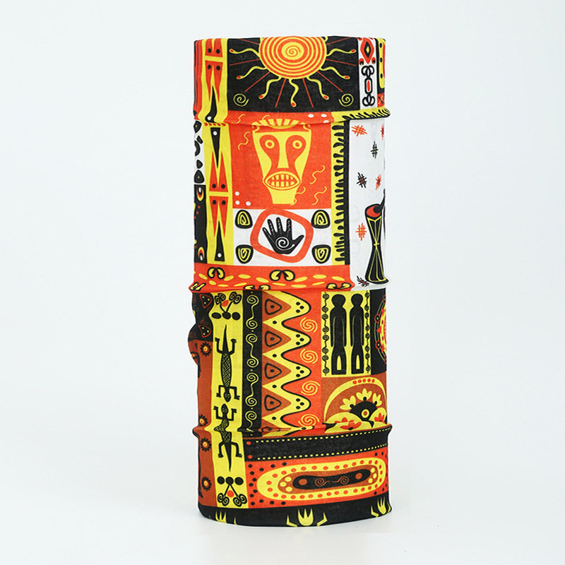seamless printed neck gaiter thin lightweight breathable