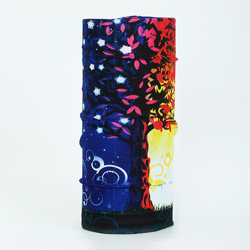 seamless printed neck gaiter thin lightweight breathable