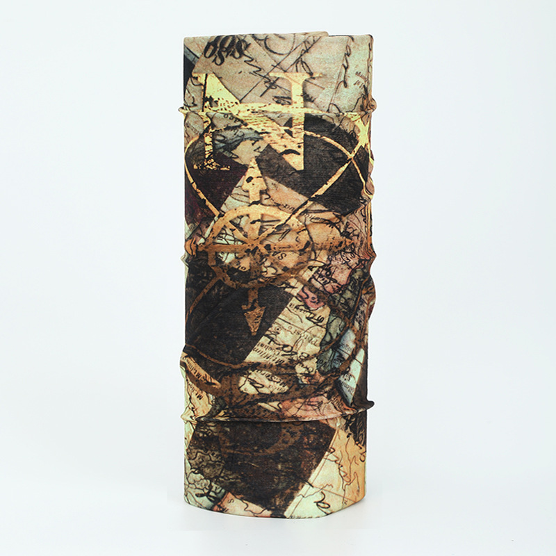 seamless printed neck gaiter thin lightweight breathable