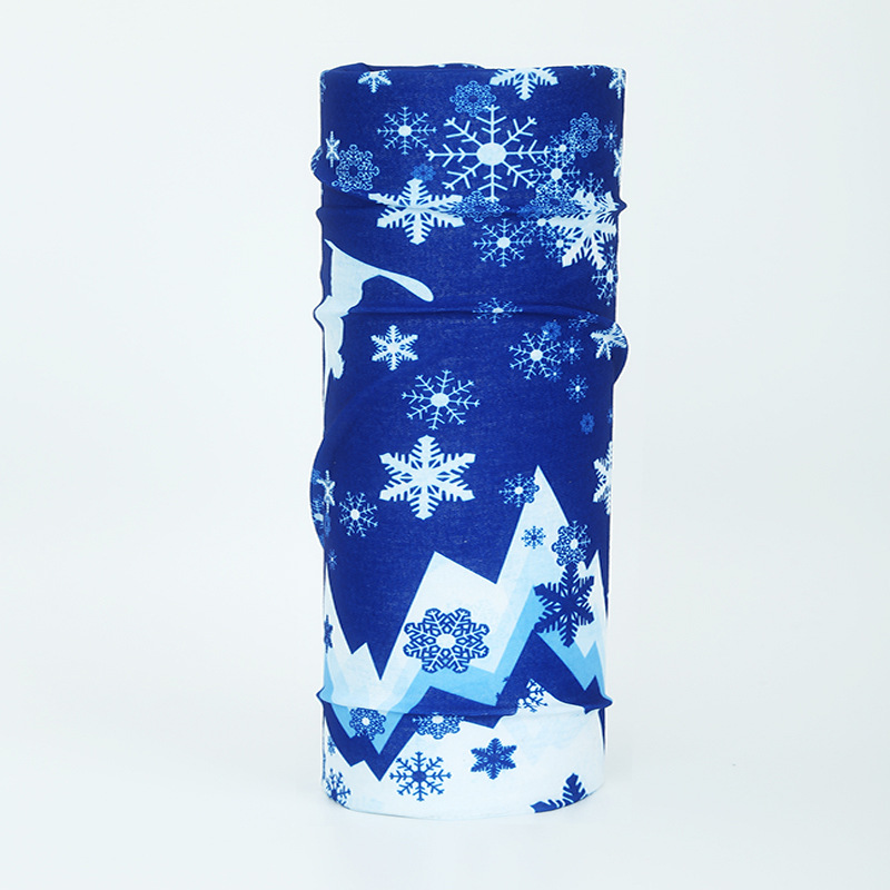 seamless printed neck gaiter thin lightweight breathable