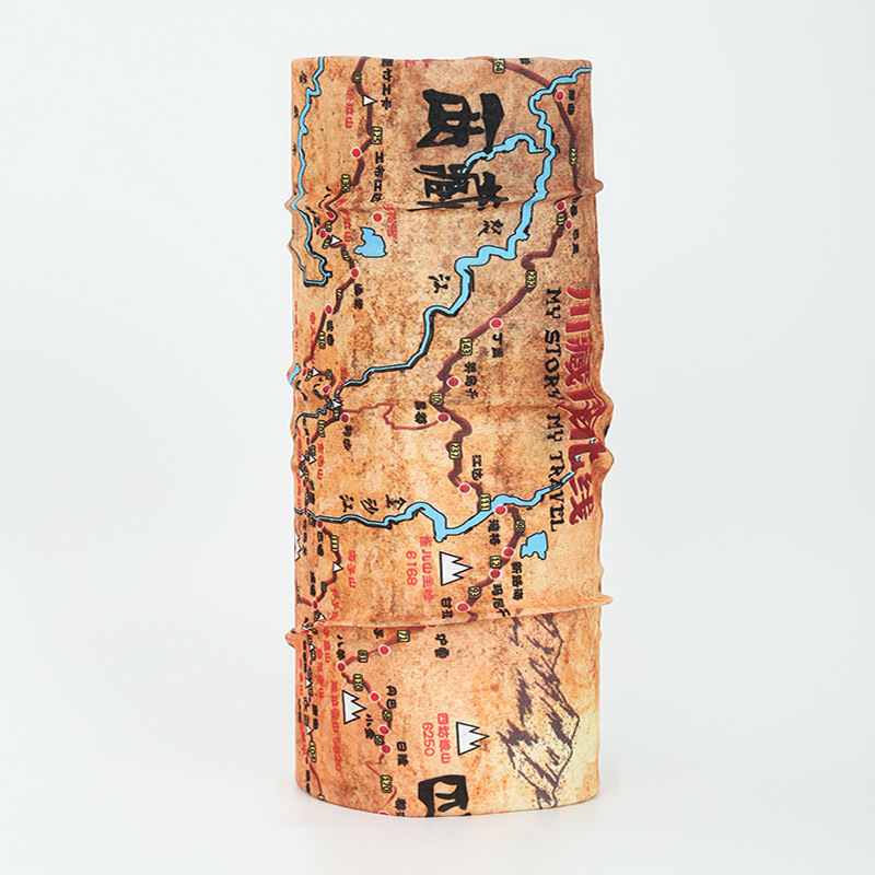 seamless printed neck gaiter thin lightweight breathable