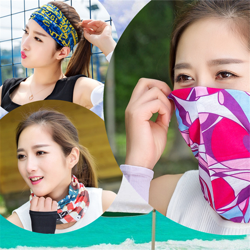 seamless printed neck gaiter thin lightweight breathable