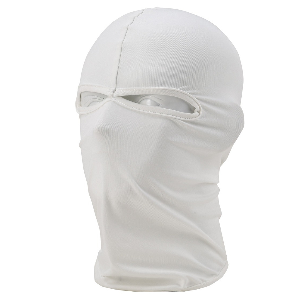 white summer anti-UV cycling balaclava, motorcycle full face mask wholesale