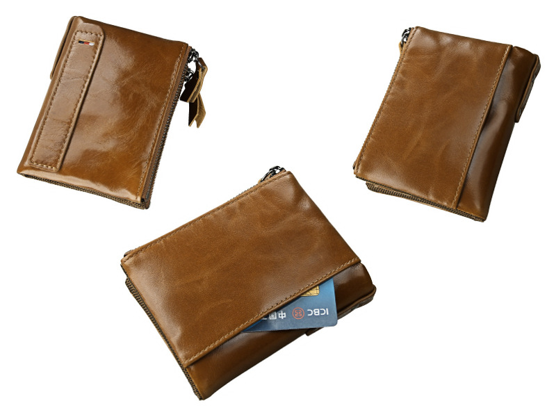 glossy brown bifold genuine cowhide leather wallet, retro vintage rfid blocking wholesale glossy brown bifold genuine cowhide leather wallet, retro vintage rfid blocking wholesale