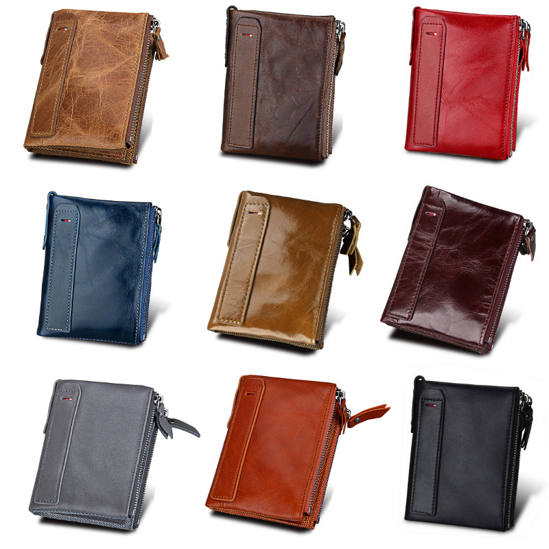 bifold genuine cowhide leather wallet, retro vintage rfid blocking wholesale bifold genuine cowhide leather wallet, retro vintage rfid blocking wholesale