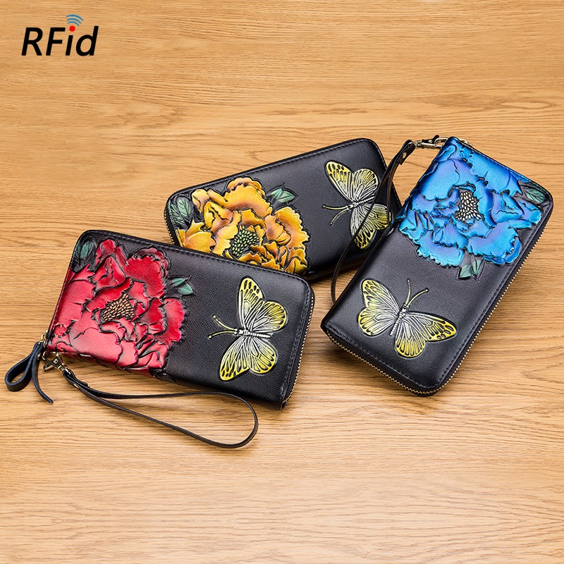 Butterfly Large Rfid Wallet