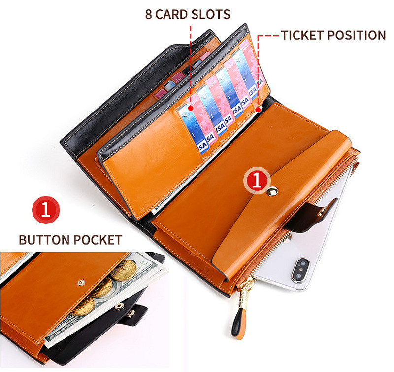 lady women genuine leather clutch wallet rfid blocking wholesale lady women genuine leather clutch wallet rfid blocking wholesale