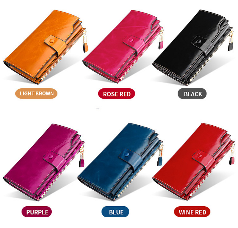 lady women genuine leather clutch wallet rfid blocking wholesale lady women genuine leather clutch wallet rfid blocking wholesale