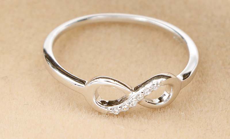 endless love silver ring