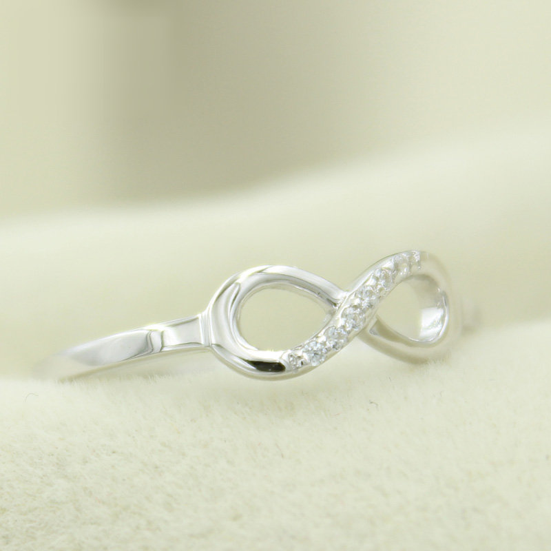 endless love silver ring