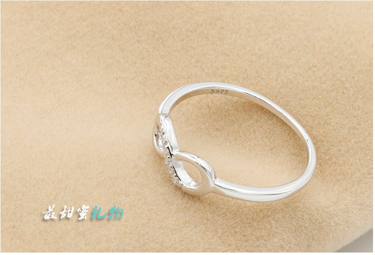 endless love silver ring